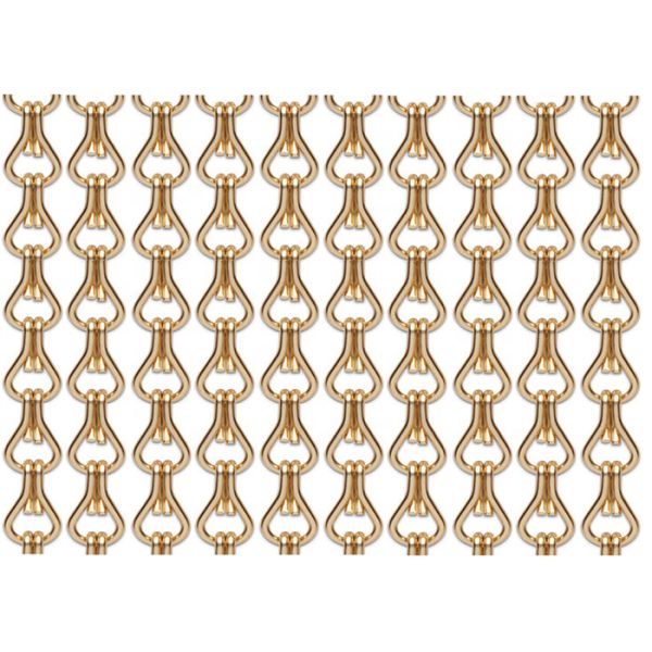 Corridor Decoration Aluminum Chain Door Curtain 2.2m Height