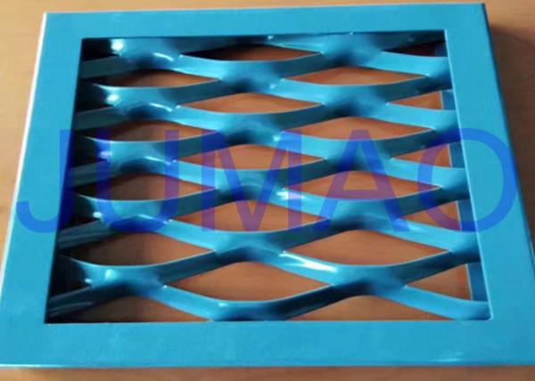 Steel Flexible Architectural Expanded Metal Three Dimensional Panels With Frame
