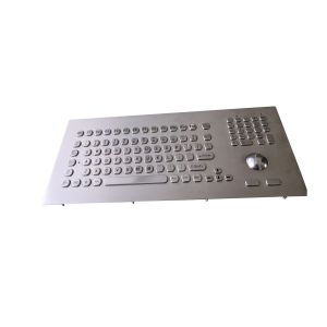 Waterproof CNC Industrial Split Keyboard With Trackball / Ruggedized Touchpad