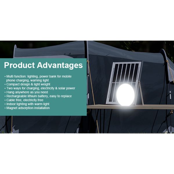 Emergency Flashing Solar Camping Lights Portable 4pcs