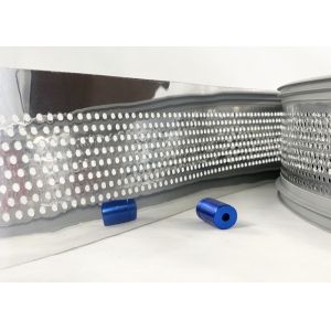 Buy cheap 65 MM Aluminium Trim Cap F Type Black Rubber Durable With Protect Film from wholesalers