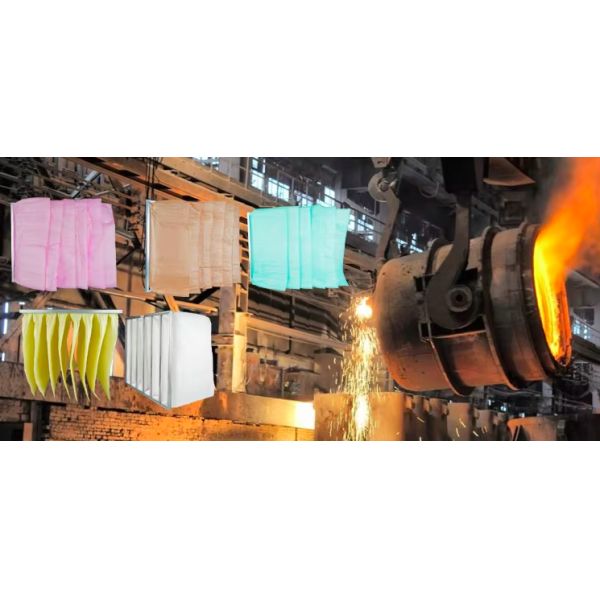 Framed Types Pocket Bag Filter Large Dust Holding Capacity