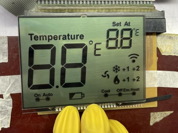 Positive Matrix HTN LCD Display Monochrome 7 Segment Transmissive Graphic LCD