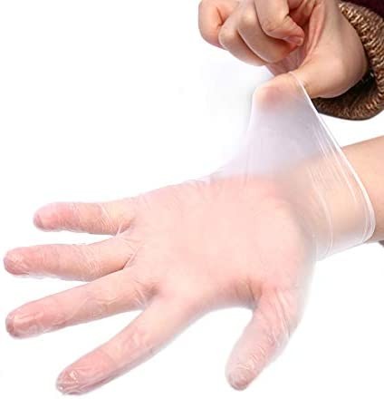 Quality Medical Exam Use disposable powder free vinyl gloves 100pcs/box for sale