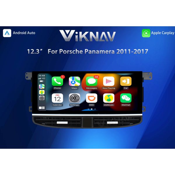 VIKNAV 12.3" For Porsche Panamera 2011-2017 Multimedia Player Touch Screen Head Unit