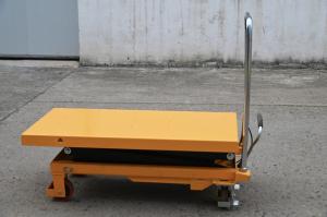 China Hand  Scissor Lift Table Trolley , 150kg Pallet Hydraulic Lift Table wholesale