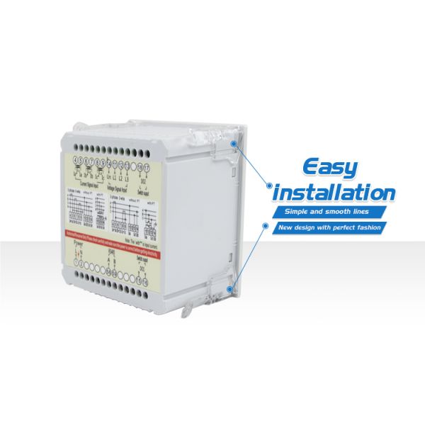 Slim model Three phase multi amp volt Hz digital multi panel Meter 010v meter