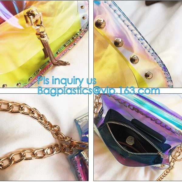 High quality newest fashion transparent handbags women pvc clear bags shoulder bag, Clear Pvc Manufacture Small Custom T