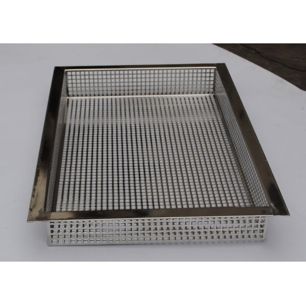 Food Industry FDA Ss201 3cm Wire Mesh Tray