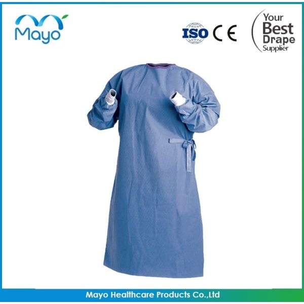 43G AAMI Level 3 Isolation Gowns SMS Surgical Gown Disposable