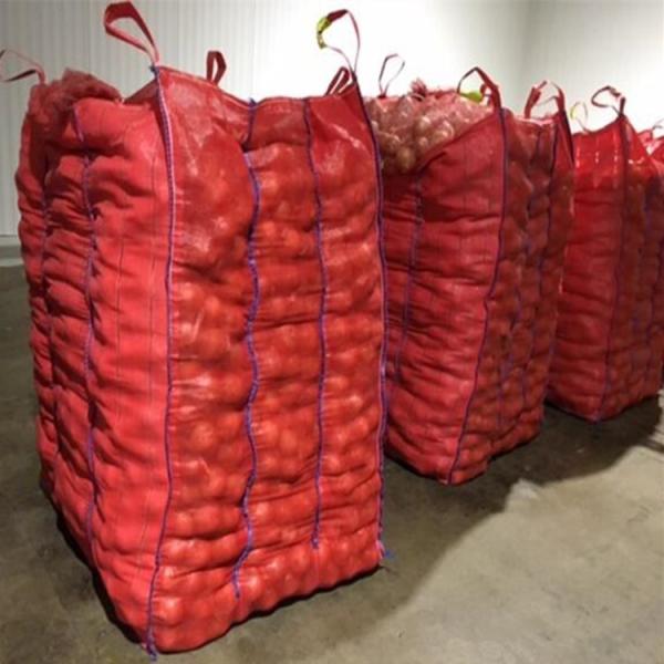 Quality Red Breathable Firewood Ventilated Mesh FIBC Bulk Bag With Corner Loops From Yundu for sale