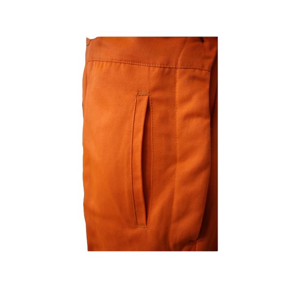 245 GSM CVC 55/45 Hi Vis Bib And Braces Overalls With 3M 9910 Silver Reflective Strips