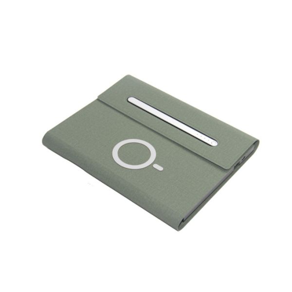 OEM Rectangle Wireless Charging Power Bank Notebook Customized Logo