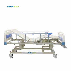 China 3 function manual medical hospital bed  for  patient 3 crank hospital bed on sale