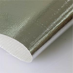 China Aluminum Coated Glass Fiber Cloth Al3732 High Tensile Thickness 0.4mm wholesale
