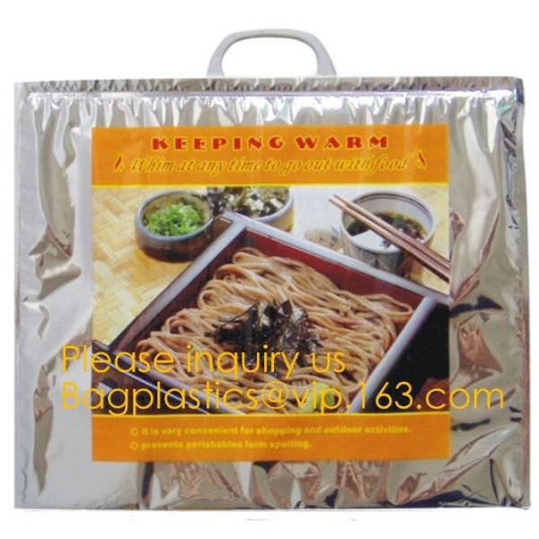 Manufacturer customized portable student instant bag aluminum foil thermal insulation small round food delivery cooler b