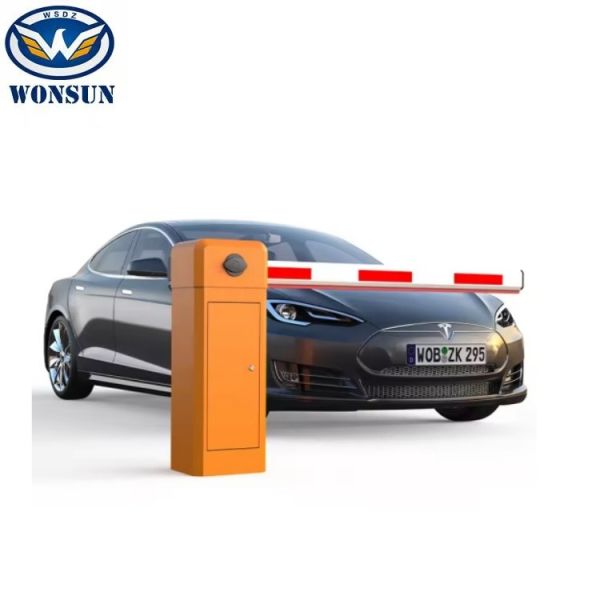 Fist Generation 220V/110V AC Barrier Gate Safety Boom Barrier With Cooling Fan Device And RS485 Traffic Light Interface