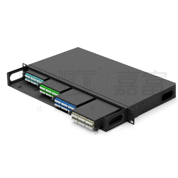 19 Inch 1U 96F MPO Fiber Patch Panel MPO / MTP Patch Panel