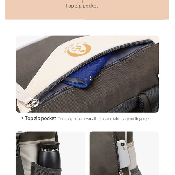 ISO9001 Softback Multifunction Travel Diaper Bag Backpack Water Resistant