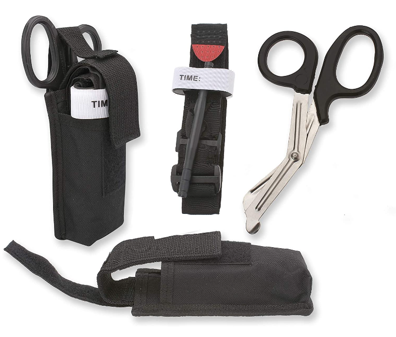 Trauma Ifak Police Tactical First Aid Kit With Tourniquet Holder Medical Scissors Shear Gen 7