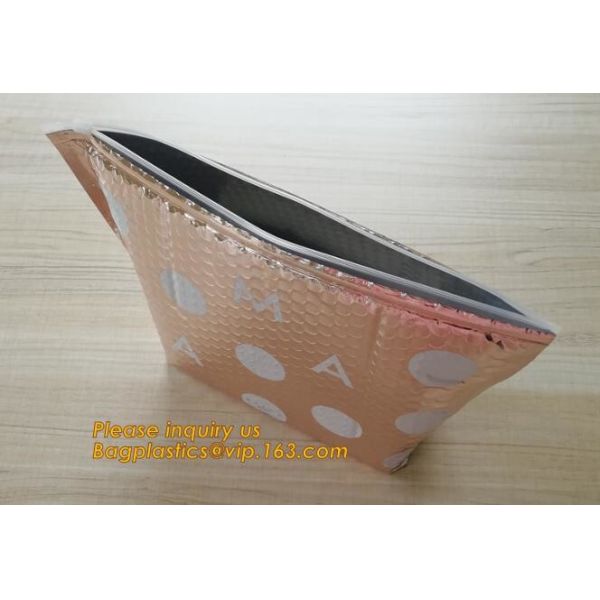 Promotional inner package shipping slider bubble bag,Plastic clear bubble bag with zip lock slider zipper bagease pack