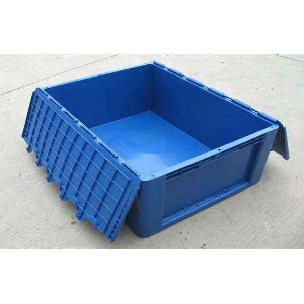 Transport 4.7L Plastic Euro Stacking Containers Stackable Bins With Cover