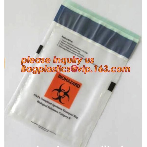blood bag, blood grip bags. zipper pouch for medical specimen/ Pathological specimen packaging bag, medial blood carrier