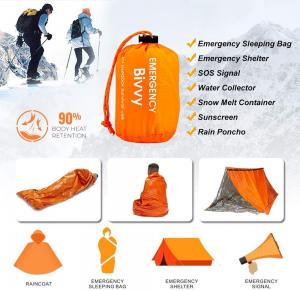 China Waterproof  Emergency Sleeping  Bag  Keep Warming Survival Bag Emergency Blanket Emergency Survival Supplies on sale