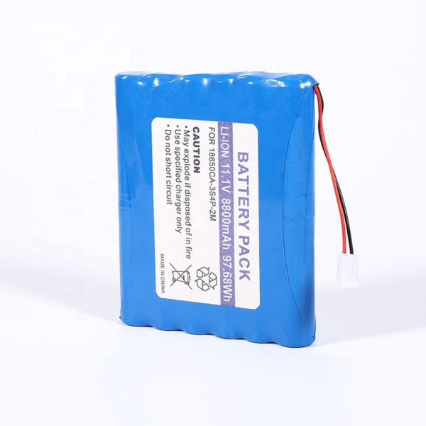 11.1V 8800mAh 18650 Lithium Ion Battery 3S4P Rechargeable Pack