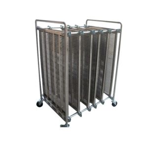 China Large Capacity ESD Magazine Rack ESD Handling Carts Width 520mm Pitch 17mm wholesale