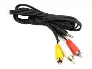 China 3.5mm AV Right Jack Plug to 3 RCA Male Video Audio Adapter Cable wholesale