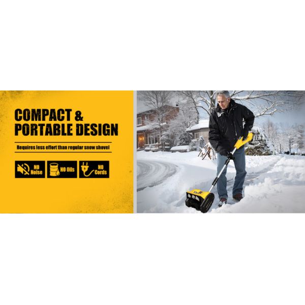 Light Weight 21V Electric Snow Blower Machine With Battery Lithium Battery Powered