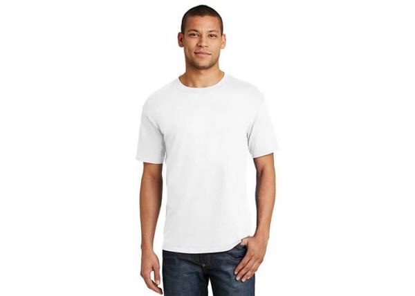 Quality White Cool Men's T - Shirts Blank Soft Crew Neck , Make Your Own Tee Shirt for sale