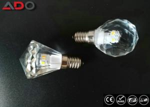 China Pure Light Color Crystal Clear Light Bulbs , E14 Led Candle Lamps Dimmable wholesale