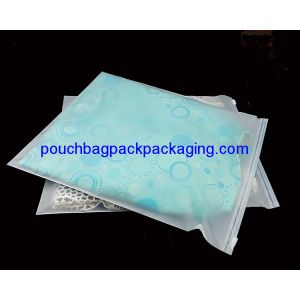 Reclosable clear matt CPE zip seal bag, resealable slide zip seal garment poly
