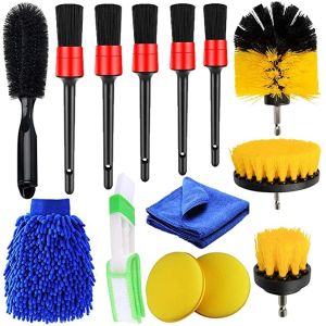 China PP Car Cleaning Brush Kit 14pcs For Detailing Washing wholesale