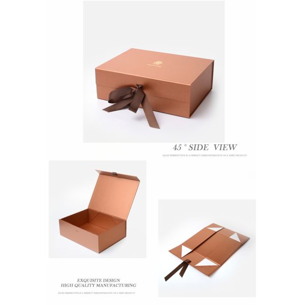 Luxury Magnetic Paper Folding Gift Box Embossing And Debossing