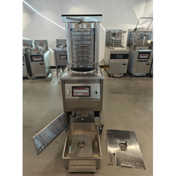 6HD Electric 12KW 380V 28L 6 Fry Tray Big Productivity Round Auto Lift Broaster Chicken Pressure Fryer