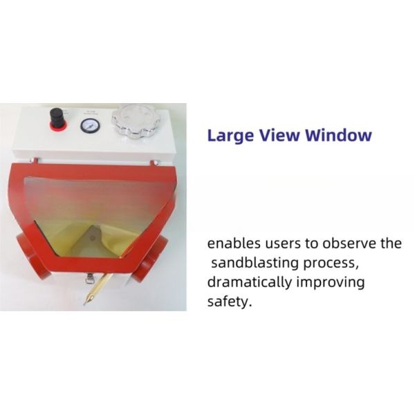 Double Tank Dental Lab Sandblaster porcelain Crowns Polishing Dental Nozzle Sandblasting