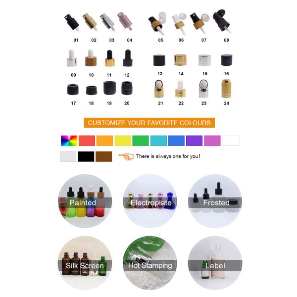 30ml 50ml 100ml Pink Cosmetic Dropper Bottle Hair Oil Dropper Bottle BPA Free