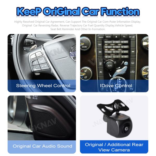 Viknav Car Radio For Volvo S80 (2012-2015) 8.8 inch HD Touch Screen Wireless Carplay Video Player Car GPS Navigation