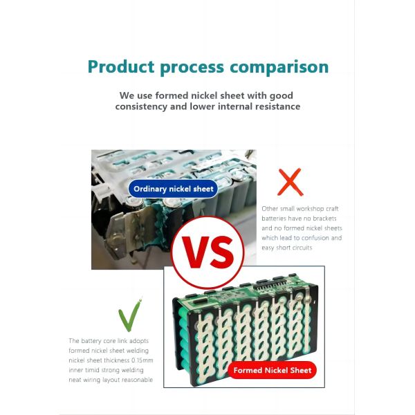 Silver Fish Electric Vehicle Battery Pack 48V 10.4Ah 800 Times