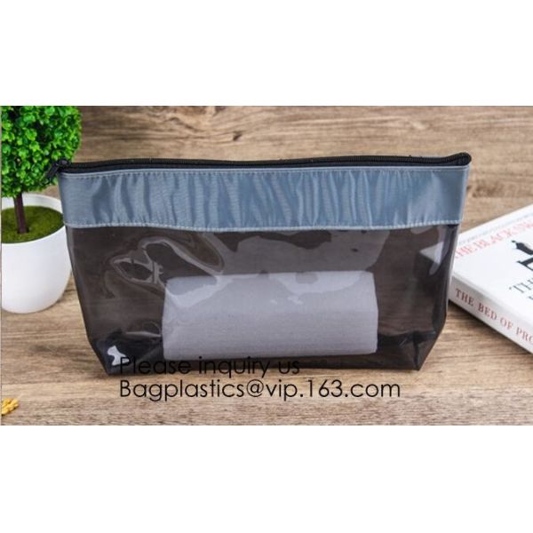PVC EVA Plastic Pouches for Hanging Products Clear Make Up Brush Cleaner Cosmetic Bags Beauty EVA PVC Cosmetic Pouch For