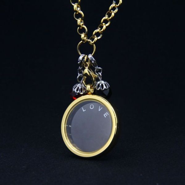 Quality Factory Direct Glass Round Floating Charm Lockets LPG129 for sale