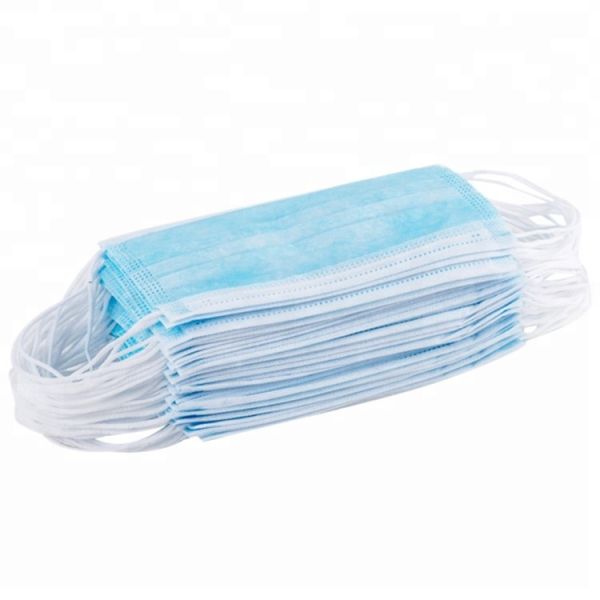 Face Mask Used In Hospitals 17.5cm X 9.5cm Spun Bonded Non Woven Fabric