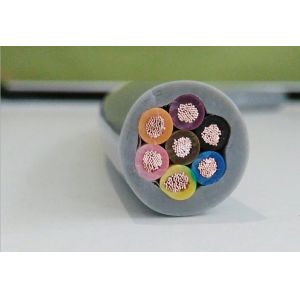 China PVC Insulation Flexible Shield Round Control Cable KVVR 450/750V in grey color wholesale