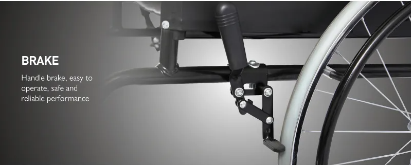 ODM Hospital Medicaid Pharmacy Wheelchair Ergonomic Design Chromed Steel