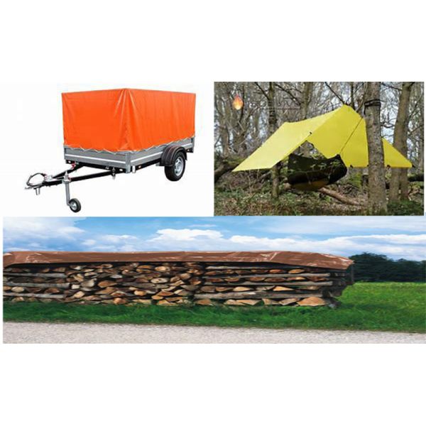 Stripe Color Poly Tarp Brown Tarp Yellow Tarp Orange Tarp With Grommets