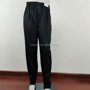 China professional pants factory new design Kitchen Uniforms restaurant chef black chef pants wholesale