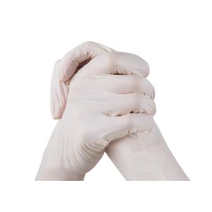 China Hygienic White Nitrile Medical Examination Gloves on sale